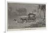 Starting the Mail-Cart in Ceylon-Charles Edwin Fripp-Framed Giclee Print