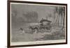 Starting the Mail-Cart in Ceylon-Charles Edwin Fripp-Framed Giclee Print