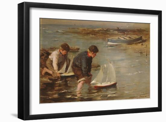 Starting the Race, 1902-William Marshall Brown-Framed Giclee Print