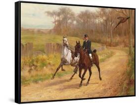 Startled-Thomas Blinks-Framed Stretched Canvas