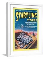 Startling Stories: Planet-Vac-null-Framed Art Print