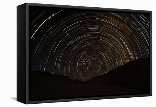 Startrails Near the Brandberg Mountain-null-Framed Stretched Canvas