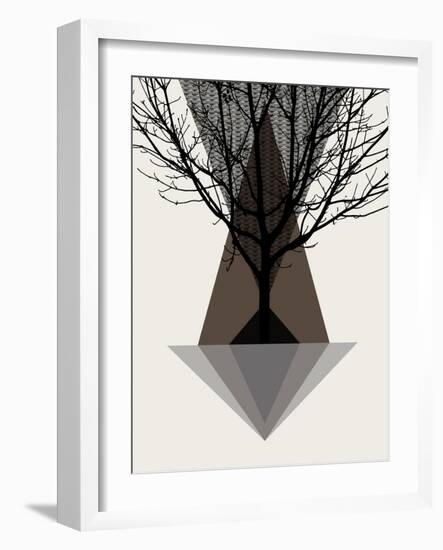 Startree Brown-null-Framed Art Print