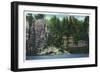 Starved Rock State Park, IL, View of the Cave of the Winds-Lantern Press-Framed Art Print