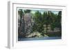 Starved Rock State Park, IL, View of the Cave of the Winds-Lantern Press-Framed Art Print