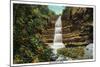 Starved Rock State Park, IL, View of the Ottawa Canyon and Falls-Lantern Press-Mounted Art Print