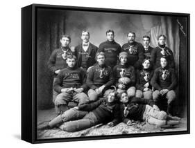 State Agricultural College Football Eleven, 1899 (B/W Photo)-Bradley Bradley-Framed Stretched Canvas