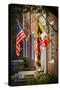 State and National U.S. Flags, Annapolis, Maryland, USA-Christopher Reed-Stretched Canvas