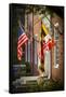 State and National U.S. Flags, Annapolis, Maryland, USA-Christopher Reed-Framed Stretched Canvas