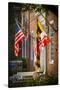 State and National U.S. Flags, Annapolis, Maryland, USA-Christopher Reed-Stretched Canvas