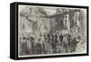 State Banquet Given by the Emperor of the French to the Peace Plenipotentiaries, at the Tuileries-null-Framed Stretched Canvas