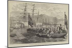 State Barge of the King of Greece Conveying the Royal Party to the Serapis-David Henry Friston-Mounted Giclee Print