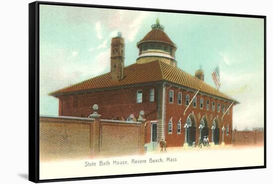 State Bath House, Revere Beach, Mass.-null-Framed Stretched Canvas