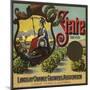 State Brand - Lindsay, California - Citrus Crate Label-Lantern Press-Mounted Premium Giclee Print