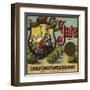 State Brand - Lindsay, California - Citrus Crate Label-Lantern Press-Framed Art Print