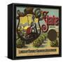 State Brand - Lindsay, California - Citrus Crate Label-Lantern Press-Framed Stretched Canvas