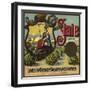 State Brand - Lindsay, California - Citrus Crate Label-Lantern Press-Framed Art Print