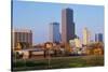 State capital and skyline in Little Rock, Arkansas-null-Stretched Canvas