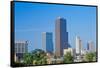 State capital and skyline in Little Rock, Arkansas-null-Framed Stretched Canvas