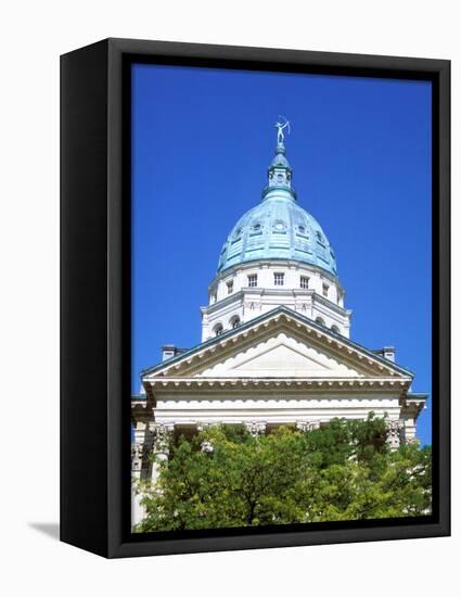 State Capital Building, Topeka, Kansas-Mark Gibson-Framed Stretched Canvas