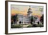State Capital, Lincoln, Nebraska, 1919-null-Framed Giclee Print