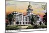 State Capital, Lincoln, Nebraska, 1919-null-Mounted Giclee Print