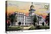 State Capital, Lincoln, Nebraska, 1919-null-Stretched Canvas