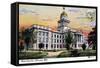 State Capital, Lincoln, Nebraska, 1919-null-Framed Stretched Canvas