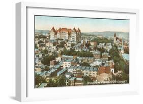 State Capitol and City, Albany, New York-null-Framed Art Print