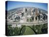 State Capitol and Downtown Seen from Gateway Arch, Which Casts a Shadow, St. Louis, USA-Tony Waltham-Stretched Canvas