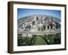 State Capitol and Downtown Seen from Gateway Arch, Which Casts a Shadow, St. Louis, USA-Tony Waltham-Framed Photographic Print