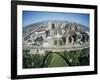 State Capitol and Downtown Seen from Gateway Arch, Which Casts a Shadow, St. Louis, USA-Tony Waltham-Framed Photographic Print