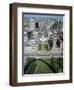 State Capitol and Downtown Seen from Gateway Arch, Which Casts a Shadow, St. Louis, USA-Tony Waltham-Framed Photographic Print