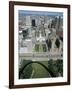 State Capitol and Downtown Seen from Gateway Arch, Which Casts a Shadow, St. Louis, USA-Tony Waltham-Framed Photographic Print