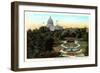 State Capitol and Park, St. Paul, Minnesota-null-Framed Art Print