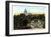State Capitol and Park, St. Paul, Minnesota-null-Framed Art Print
