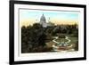 State Capitol and Park, St. Paul, Minnesota-null-Framed Art Print