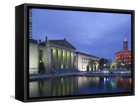 State Capitol and War Memorial Auditorium, Nashville, Tennessee, USA-Walter Bibikow-Framed Stretched Canvas