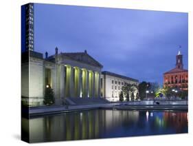 State Capitol and War Memorial Auditorium, Nashville, Tennessee, USA-Walter Bibikow-Stretched Canvas