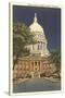 State Capitol at Night, Madison, Wisconsin-null-Stretched Canvas