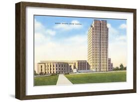 State Capitol, Bismarck, North Dakota-null-Framed Art Print