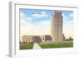 State Capitol, Bismarck, North Dakota-null-Framed Art Print