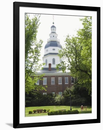 State Capitol Building, Annapolis, Maryland, United States of America, North America-Robert Harding-Framed Photographic Print