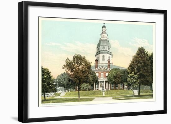 State Capitol Building, Annapolis-null-Framed Art Print