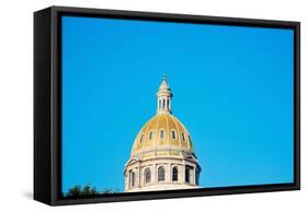 State Capitol Building in Denver-benkrut-Framed Stretched Canvas