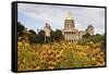 State Capitol Building in Des Moines-benkrut-Framed Stretched Canvas