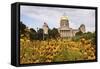 State Capitol Building in Des Moines-benkrut-Framed Stretched Canvas