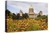 State Capitol Building in Des Moines-benkrut-Stretched Canvas