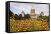 State Capitol Building in Des Moines-benkrut-Framed Stretched Canvas