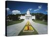 State Capitol Building, Montpelier, Vermont, USA-Walter Bibikow-Stretched Canvas